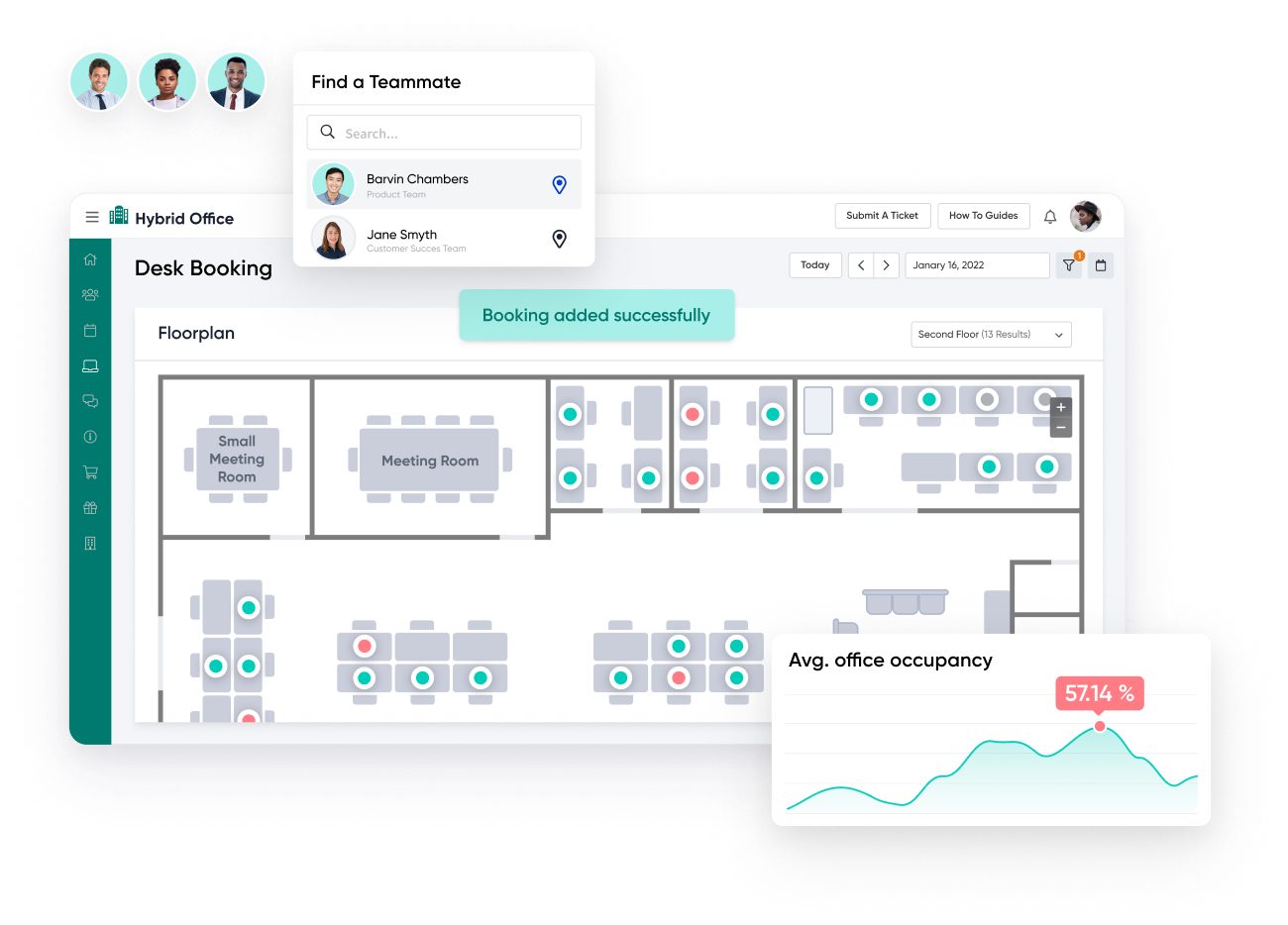 screenshot of OfficeRnD Workplace
